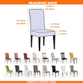Miniatyrbild 5 av 5: Stolskydd för fest, husdjursskydd, universell passform, mjuk polyester (set om 4, beige blommor II)