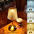 Miniatyrbillede 2 af 5: Led-bordlampe, trådløs genopladelig bordlampe, 3 farvetilstande og dæmpbar LED-touchlampe