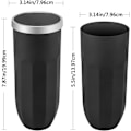 Miniatyrbillede 2 af 5: 2 stk. Bil Skraldespand - Tumbler Holder, Bil Skraldespand, Kopholder, Skraldespand med Lækagesikkert Låg til Kontor, Hjem, Køkken, Soveværelse