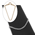 Miniatyrbild 3 av 5: Slips Man Chain Herringbone Klassisk Mode Brosch Slipsklämma, för Affärer, Bröllop, Skjorta Smycken Guldplätering Present