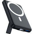 Miniatyrbillede 1 af 5: Powerbank 8000mAh, Magnetisk Eksternt Batteri, Trådløs Bærbar Oplader Hurtig Opladning PD 22.5W LED Display USB-C Powerbank til iPhone 15/14/13/12/Pro