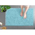 Miniatyrbillede 3 af 5: Bademåtte - Ekstra blød plys badeværelse brusebad tæppe, 1'' Chenille mikrofiber materiale, superabsorberende shaggy bademåtte (40 x 60 cm, Spa Blå) Spa Blue