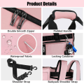 Miniatyrbilde 3 av 5: Gym Bag Sport Duffel Bag med skosrom Gym Duffel Bag Weekend Reisebag med våtlomme 2 i 1 Packback Bag Stor kapasitet (rosa) Pink