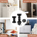 Miniatyrbilde 5 av 5: 4 stk justerbart gjengestang seng ramme anti-shake verktøy, svart justerbar hodegavl stabilisatorer for gjengestang seng ramme, justerbar 4,2-4,7 cm og 7,7-9 cm