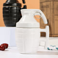 Miniatyrbilde 3 av 5: Morsom Granat Krus - Frokostkopp, Kaffe og Te i Keramikk - Kopp i Form av en Granat med Deksel - Original og Morsom Gaveidé (Hvit) White