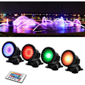 Miniatyrbillede 5 af 5: Vandtæt nedsænkelig LED-projektør RGB-spotlampe, justerbar IP68 vandtæt lampe til udendørs, have, pool, dam