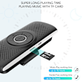 Miniatyrbillede 5 af 5: Håndfri bilsæt Bluetooth 5.0 højttaler, indbygget mikrofon med klip GPS-support, musik TF-kortslot automatisk genforbindelse