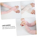 Miniatyrbilde 4 av 4: 1 sett med 3 par blonder issleeves varme votter for kvinner solbeskyttelse ermer blonder erme kjølende arm ermer sommer issleeve