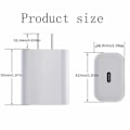 Miniatyrbilde 5 av 5: 20W USB-C Hurtiglader med Type-C til Type-C Kabel, EU Plugg