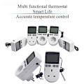 Miniatyrbillede 2 af 4: Digital timerkontakt med temperaturstyring, EU-stik, programmerbar stikkontakt