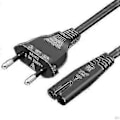 Miniatyrbilde 2 av 5: EU-kontakt Strømkabel 1,5m C7 Bipolær 2 for PS5PS4PS3Xbox Series XS - Svart