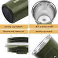 Miniatyrbillede 2 af 5: Kaffe Kop, 380ml Vakuum Genanvendelig Lækagesikker Dobbelt Væg Kaffe Kop, Isolering Rustfrit Stål Miljøvenlig Krus (Grøn) ArmyGreen