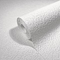 Miniatyrbilde 1 av 3: Hvit gips-effekt ekspandert vinyltapet for stue soverom 10 x 0,5 m