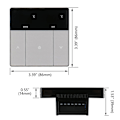 Miniatyrbillede 5 af 5: Gulvvarme Touch Button Varmetermostat, Energibesparende og nem at bruge AC230V 10A til gulvvarme Sort