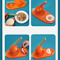Miniatyrbillede 5 af 5: Manuel 2 i 1 Dumpling Maker, Dumpling Skin Maker, Dumpling Press Form, Køkken Dumpling Making Tool Orange 2stk