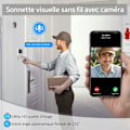 Miniatyrbillede 3 af 5: Generisk Trådløs Video Dørklokke, 1080P HD Nattesynsovervågning, Vejrbestandig, Hjemmeintercom, Understøtter Tovejs Stemmeopkald.