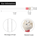 Miniatyrbilde 3 av 4: Bi-Pin Base, G4, GU5.3, G6.35, GY6.35, GX5.3 MR16, GZ4 MR11, Halogen Glødelampe Sokkel Keramisk Kropp Lampeholder (12stk)