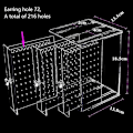 Miniatyrbillede 3 af 3: Akryl Øreringeholder Øreringe Display Stand Opbevaring Øreringeholder