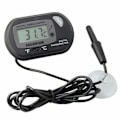 Miniatyrbild 2 av 5: LCD-akvarietemperaturmätare, digital termometer med sugkopp, digital akvariefisktermometer, termometer med sond