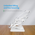 Miniatyrbillede 2 af 5: Bærbar computer stand med 360° roterende base, justerbart ergonomisk stand (hvid) White
