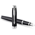Miniatyrbillede 1 af 5: Fyldepen | Mat Sort med Kromdetaljer | 0,5 mm Medium Point Matte Black