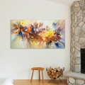 Miniatyrbild 3 av 5: Stor abstrakt målning konst färgglad blomma affisch duk målning för vardagsrum väggkonst bilder hem dekorativ 80x160cm ramfri