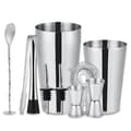 10-delad Cocktailset, Barset, Shaker 700ml - Rostfritt Stål Silver