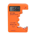 Miniatyrbilde 1 av 5: Batteritester, Universal Batterisjekker Liten Batteritester for C, , AAA, D, N, 9V, 6F22 Batteri 1.5V 3V Knappcelle, (Oransje)
