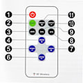 Miniatyrbild 2 av 5: Monokrom LED-listdimmer med RF trådlös fjärrkontroll 5-24V 12A LED-listdimmerkontroller för 2-stifts SMD 5050 3528 enfärgad LED-list