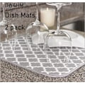 Miniatyrbillede 4 af 5: Opvaskemåtte til køkken Superabsorberende opvaskeunderlag til køkkenbordplade Bordplade 40cm x 46 cm 2 stk. Grå