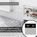 Miniatyrbillede 3 af 5: Gulvvarme Touch Button Varmetermostat, Energibesparende og nem at bruge AC230V 10A til gulvvarme Sort