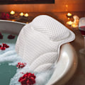 Miniatyrbild 1 av 5: Badkudde Nackstöd - Kudde för Kvinnor Män Spa Gåvor Lyx Vattentät 4D Mesh Badkar Kuddar med 6 Halkskydd