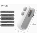 Miniatyrbillede 3 af 5: Mini Poseforsegler, USB-C genopladelig Poseforsegler, 2 i 1 Poseforsegler Varmestempling med Skærer og Magnet, Mini Poseforsegler Maskine, Hvid