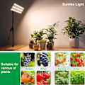 Miniatyrbilde 6 av 6: Fullspektrum LED Vekstlys med Stativ, Høydejusterbart Innendørs Plantelys, Gulvlampe med 3T/9T/12T Timer, 3 Moduser og 10 Dimmenivåer