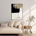 Pikkukuva 4 / 5: Beige väri seinätaide kangasmaalauksen kalligrafiajulisteet ja tulosteet abstrakteja kuvia sisustus olohuoneen sisustus kehyksetön 30*40cm