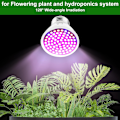 Miniatyrbillede 3 af 6: Pære til Indendørs Planter, 36W E27 LED Plantelys Pære, Fuld Spektrum 80 LEDs Plantelys Plante Blomst Hydroponisk Pære, AC220V