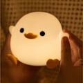 Miniatyrbillede 5 af 5: Sød Andenatlampe til Børn, Blødt Silikone Sove Lys, Touch Sensor Natlamper til Børneværelse Gave