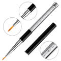 Miniatyrbillede 2 af 5: 2 stk. Tynde Neglekunst Pensler, Neglekunst Liner Pensler Akryl Negle Pensel Negle Detalje Pensel Neglelak Maleri Pen Negle Design Pensler