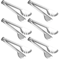 Miniatyrbild 1 av 5: Serveringstänger Kökstänger, Rostfritt Stål Mat Tong Serveringstång, Matstänger för matlagning och servering av pasta, sallader, 12 tum（6-pack)