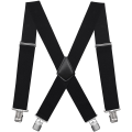 Miniatyrbilde 1 av 5: Elastiske 5 cm brede bukseseler, 4 sterke klips X-form, menn og kvinner