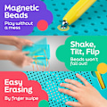 Pikkukuva 4 / 5: Magneettinen piirtotaulu lapsille ja taaperoille, jossa helmet ja magneettikynä, vihreä