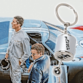 Miniatyrbillede 4 af 5: 1 stk. bilskifter nøglering, kreativ automatisk gearskifter model nøglering, bilskift formet metalnøgleringe, mand nøglering biltilbehør (sliver)