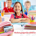 Miniatyrbilde 3 av 5: Mini Uanstrengt Skrivebords Heftemaskiner, 2 stk Bærbare Søte Mini Heftemaskiner Barn Heftemaskin Små Manuelle Heftemaskiner for Kontor Skole