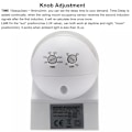 Miniatyrbild 5 av 5: Inomhus/Utomhus PIR Infraröd Rörelsesensor, IP44 Vattentät, Detektionsräckvidd upp till 12mA vid 180°, Vit