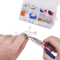 Miniatyrbillede 2 af 5: Håndholdt rustfri springring-bail-fremstillings-tang-fremstillingsværktøj kulstofstål bærbar smykkefund-værktøj wire-looper, A