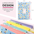 Pikkukuva 5 / 5: Laajennettava Expanding File, Expanding File Folder A4, Expanding File Organiser 6 taskulla, Filing Folder Organiser, Floral Printed Folders, Sininen Blue