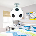 Miniatyrbillede 1 af 5: 20cm Fodbold Loftlampe - LED Loftlampe til Indendørs Bar, Børneværelse, Soveværelse black