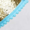 Miniatyrbilde 5 av 5: Fødselsdagshue Glitter Keglehatt Justerbar Tiara Hodebånd Glitter Prinsesse Fødselsdagshue for Baby Jente Gutt, Blå-2