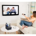 Miniatyrbild 5 av 5: Fjärrkontrollhållare organizer med 3 fickor, läder fjärrkontroller TV luftkonditionering bordshållare förvaringslåda med mockafoder, hållare