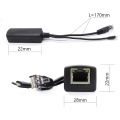 Pikkukuva 3 / 4: 2-pak Gigabit PoE -jakaja, 48V - 5V 2.4A Micro USB Ethernet -sovitin, toimii Raspberry Pi 3B+ -verkon IP -kameran ja muiden kanssa